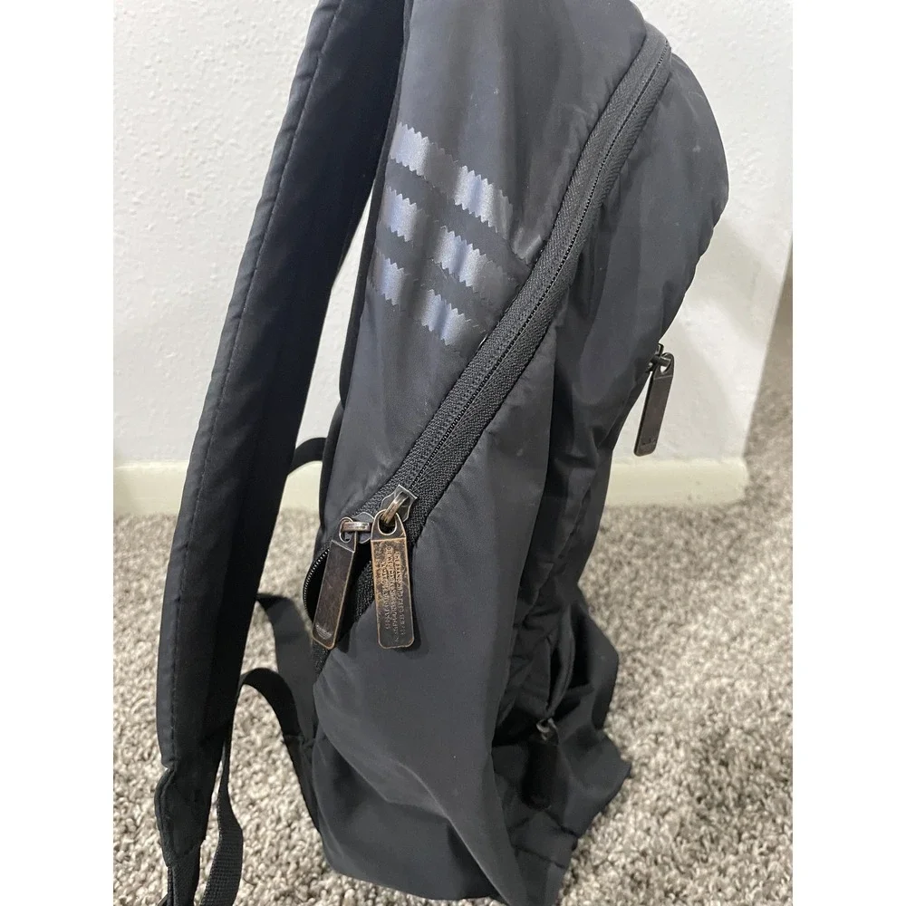 Adidas Originals Trefoil Backpack Black Blue Recycled Polyester 3-Stripes Bag
